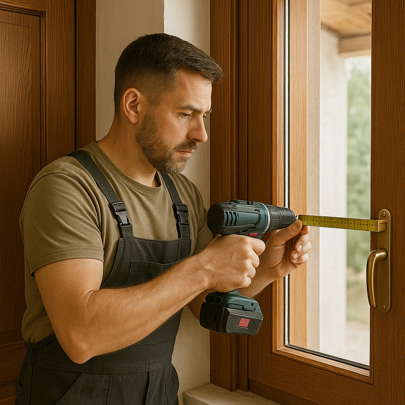 Instalación de puertas y ventanas de madera