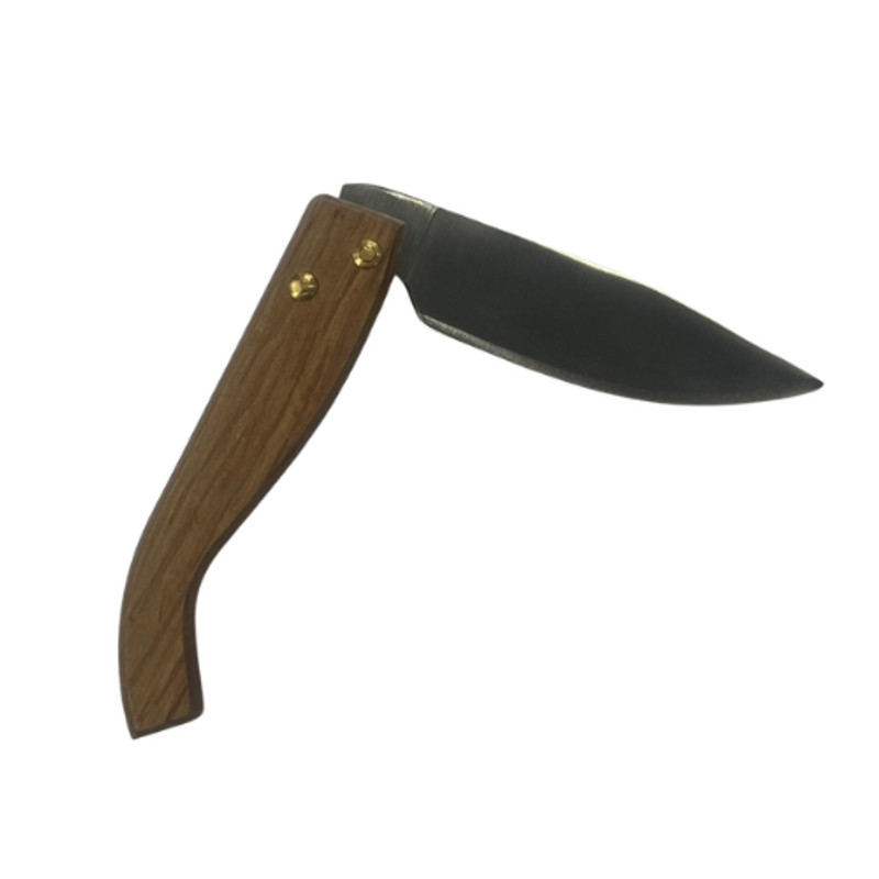 Navaja de Acero Inoxidable con Mango de Madera de Olivo